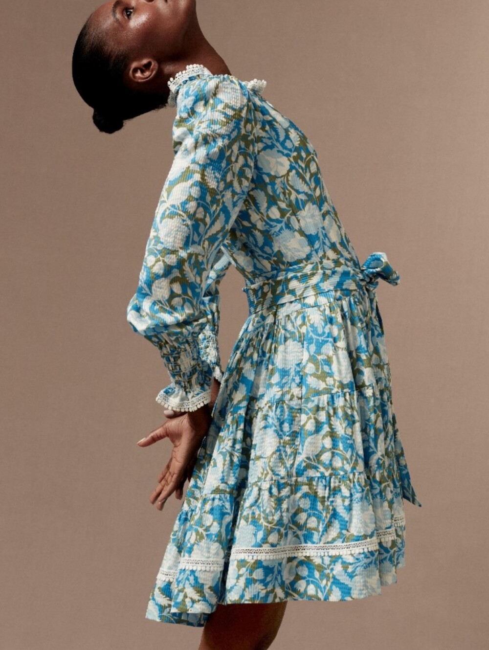 Me+Em Silk Blend Shadow Bloom Floral Dress 6 Feminine Classy